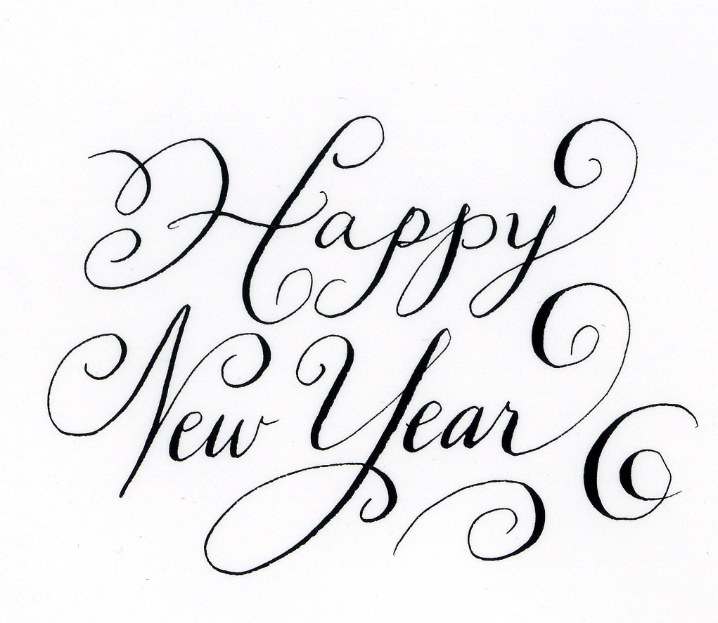 Поздравление С Новым Годом Каллиграфическим Почерком